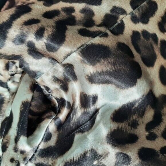 LADY DUTCH Moto Jacket Mixed Media w/ Faux Leather Sleeves Sz M - Picture 7 of 7